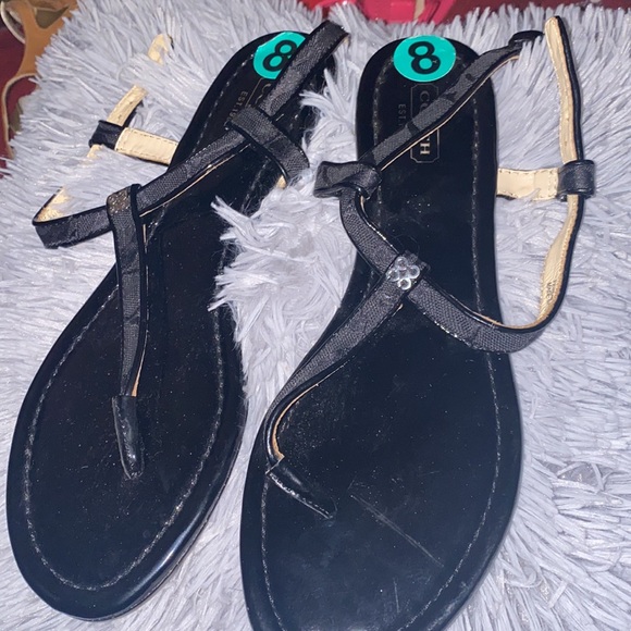 Black coach sandals - Picture 3 of 5